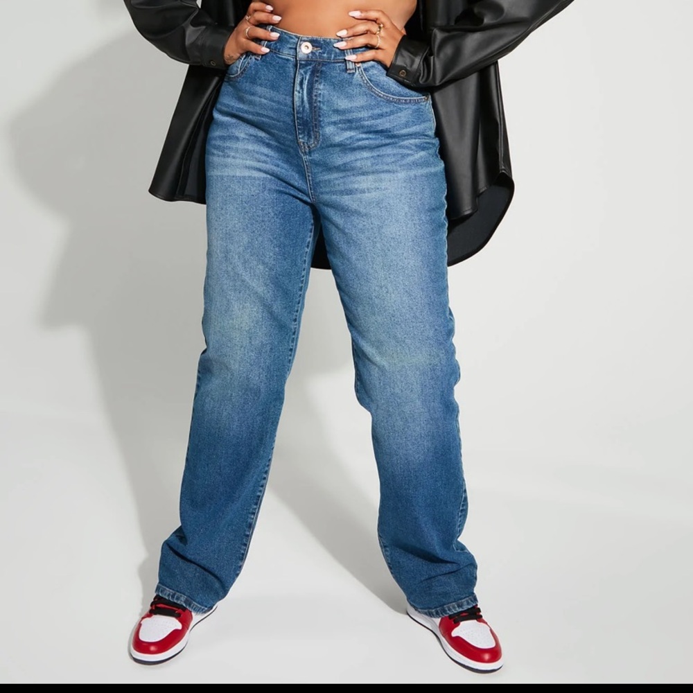 Straight leg jeans